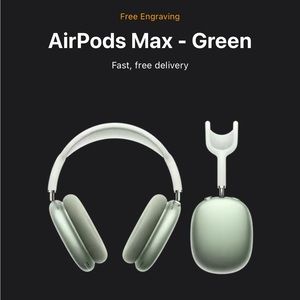 Green apple AirPod Max